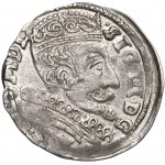 Žigmund III Vasa, Trojak 1599, Vilnius - erb s labuťou a hákom - ZRADA