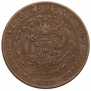 Chiny, Imperium, 20 cash 1909