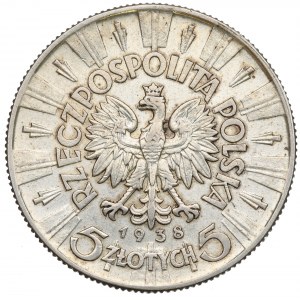 II RP, 5 złotych 1938 Piłsudski