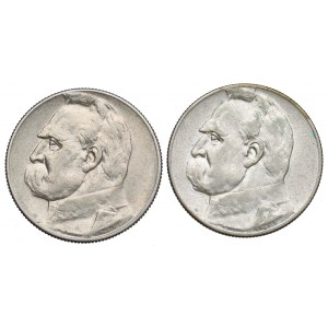 II RP, Zestaw 5 złotych 1934-35 Piłsudski