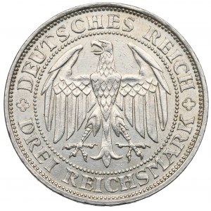 Nemecko, Weimarská republika, 3. známka 1929 E, Drážďany - 1000. výročie Meissenu