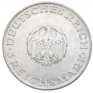 Germany, Weimar Republic, 3 mark 1929 D Lessing