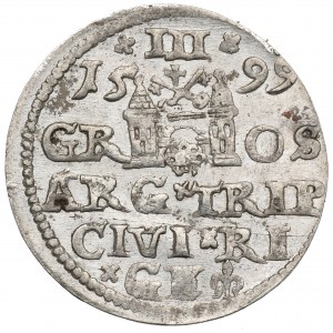 Zygmunt III Waza, Trojak 1599, Ryga