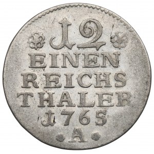 Nemecko, Prusko, Fridrich II, 1/12 toliarov 1765