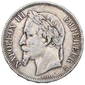 France, 5 francs 1870