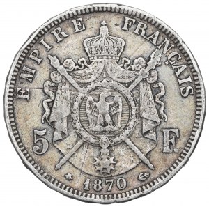 France, 5 francs 1870