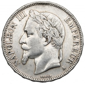 Francja, 5 franków 1869