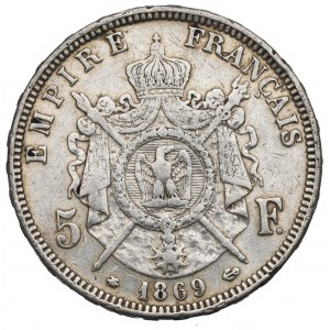 France, 5 francs 1869