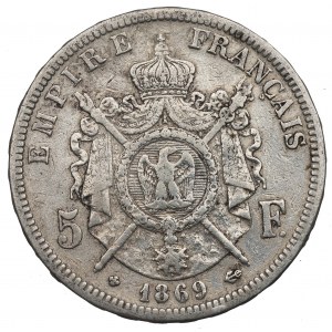 Francúzsko, 5 frankov 1869