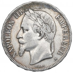 France, 5 francs 1870