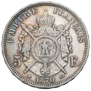 France, 5 francs 1870