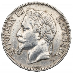 France, 5 francs 1868