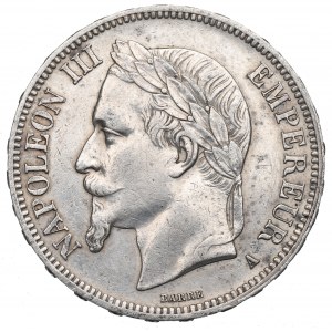 France, 5 francs 1868