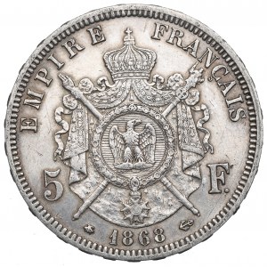 France, 5 francs 1868