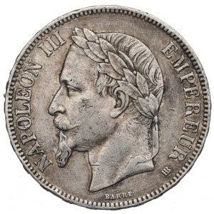 France, 5 francs 1868