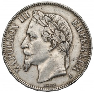 France, 5 francs 1867