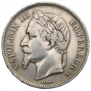 France, 5 francs 1868