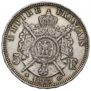Francúzsko, 5 frankov 1868