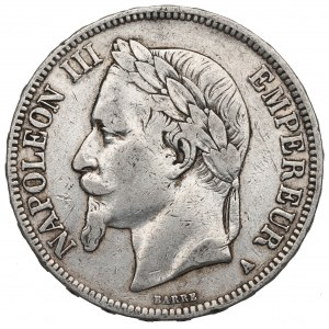 Francja, 5 franków 1867