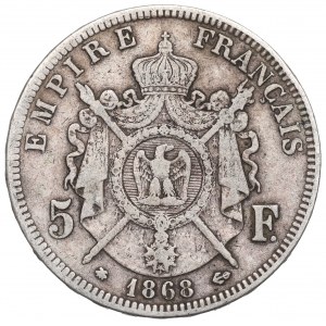 France, 5 francs 1868