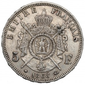 France, 5 francs 1868