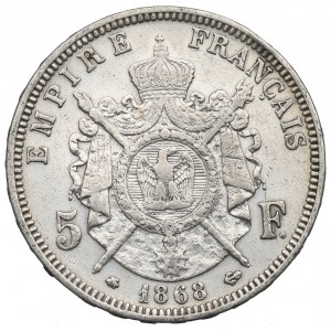 France, 5 francs 1868