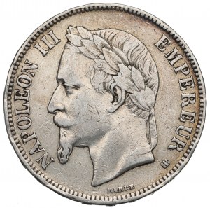 France, 5 francs 1868