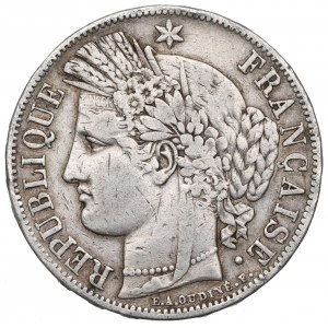 France, 5 francs 1847
