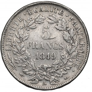 France, 5 francs 1847