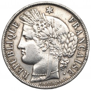 France, 5 francs 1851