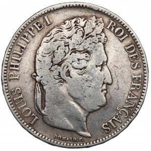 Francja, 5 franków 1833