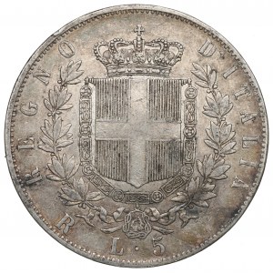 Taliansko, 5 lír 1876
