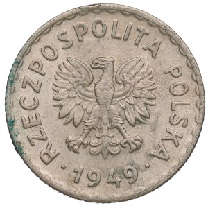 PRL, 1 złoty 1949 CuNi