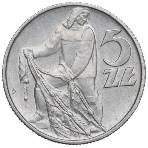 PRL, 5 złotych 1971 Rybak