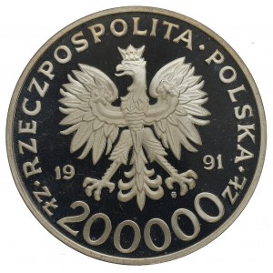 III RP, 200 000 PLN 1991 70 Medzinárodný veľtrh v Poznani 1921-1991