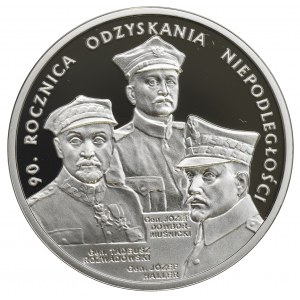 III RP, 20 złotych 2008 - 90. rocznica odzyskania Niepodległości