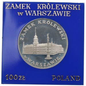 PRL, 100 zlotých 1975 - Kráľovský zámok vo Varšave
