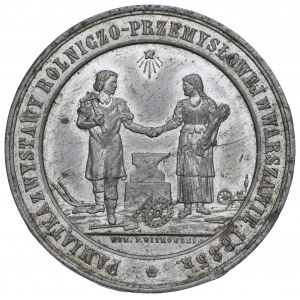 Ruské delenie, medaila Poľnohospodárska a priemyselná výstava Varšava 1885