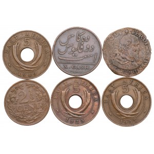 Satz Kupfermünzen