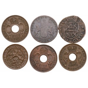 Satz Kupfermünzen