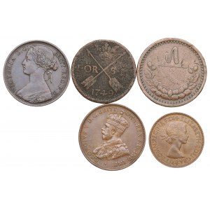 Sada medených mincí