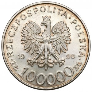 III RP, 100.000 złotych 1990 Solidarność typ A