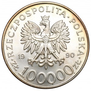 III RP, 100.000 PLN 1990 Solidarität Typ A