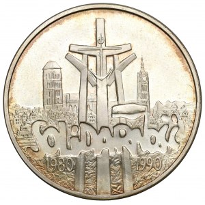 Third Republic, 100,000 zloty 1990 Solidarity Type A