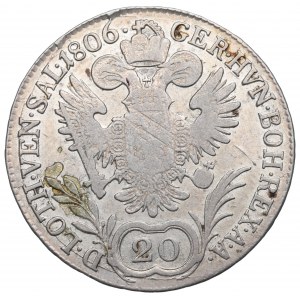 Austro-Węgry, Franciszek I, 20 krajcarów 1806