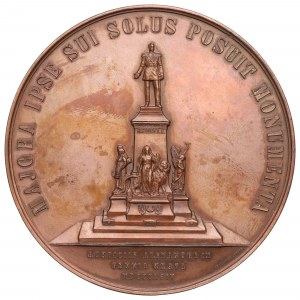 Russia, Alexander III, Medal statue of Alexander II in Helsinki 1894