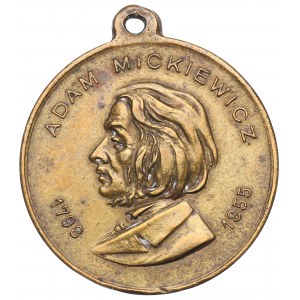 Poľsko, medaila za odhalenie Mickiewiczovho pomníka vo Ľvove 1904