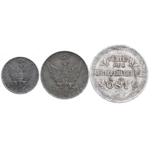 Królestwo Polskie i Ober-Ost, Zestaw monet