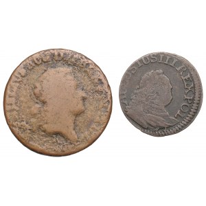August III i Stanisław August, Zestaw monet miedzianych