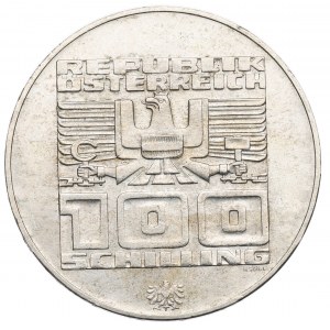 Austria, 100 szylingów 1976 Olimpiada Innsbruck